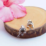 Women Frog Earrings Animal Gothic Stud Earrings Female Jewelry Gift
