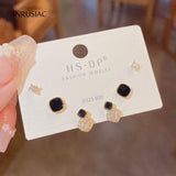 Delicate 3 Pairs Set Earrings S925 Silver 14k Plated Cartilage Piercing