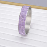 Delicate Zircon Bracelet Stainless Steel Bangle