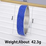 Delicate Zircon Bracelet Stainless Steel Bangle