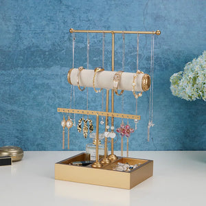 Women Jewelry Organizer Necklace Earring Storage Box Ring Bracelet Holder