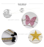 Double-deck Butterfly Hair Band Crown Red Love Hair Hoop