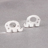 S925 Silver Butterfly Cat Fish Leaf Stud Earrings