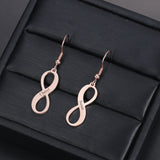 Engraved Name Hoop Earrings Infinity Stainless Steel Women Earrings