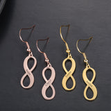Engraved Name Hoop Earrings Infinity Stainless Steel Women Earrings