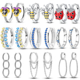 925 Sterling Silver Romantic Feather Earrings
