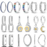 925 Sterling Silver Romantic Feather Earrings