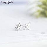 925 Silver Leaf Stud Earrings for Women Party Jewelry Gift
