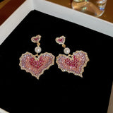 Women Zircon Earrings Pendant Ins AAA Zircon Earrings Pearl Accessories