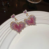 Women Zircon Earrings Pendant Ins AAA Zircon Earrings Pearl Accessories