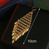 Copper Plated Beads Pendant Earrings Arabian Wedding Jewelry