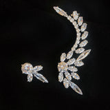 Silver Zircon Ear Clips Ear Cuff for Women