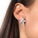 Silver Zircon Ear Clips Ear Cuff for Women