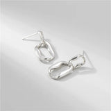 925 Sterling Silver Drop Earrings Round Circle Wedding Jewelry