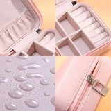 Women Earrings Ring Portable Organizer Storage Box Travel Case