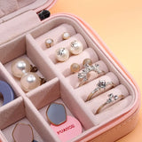 Women Earrings Ring Portable Organizer Storage Box Travel Case