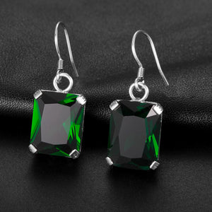 Vintage 925 Sterling Silver Earrings Retro Bohemia Pendientes