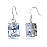 Vintage 925 Sterling Silver Earrings Retro Bohemia Pendientes