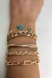 Elephant & Italian Model Chain Bracelet Set