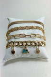 Elephant & Italian Model Chain Bracelet Set