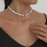 Bohemian Heart Pendant Pearl Clavicle Necklace