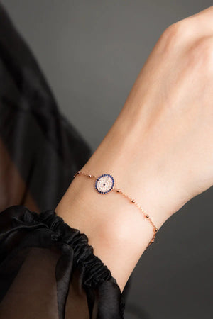 Women Evil Eye 925 Sterling Silver Bracelet
