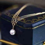 Freshwater Pearl Pendant Necklace Women Jewelry All-match Gift