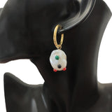 Baroque Pearl Asymmetric Earrings Large Pendant Gift