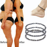 Magnetic Hematite Therapy Anklet Beads Foot Chain Weight Loss Ankle Bracelet