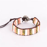 Boho Leather Wrap Bracelet Mother's Gift