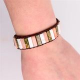 Boho Leather Wrap Bracelet Mother's Gift