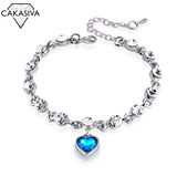 Crystal Love Bracelet Birthday Gift Fine Jewelry