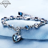 Crystal Love Bracelet Birthday Gift Fine Jewelry