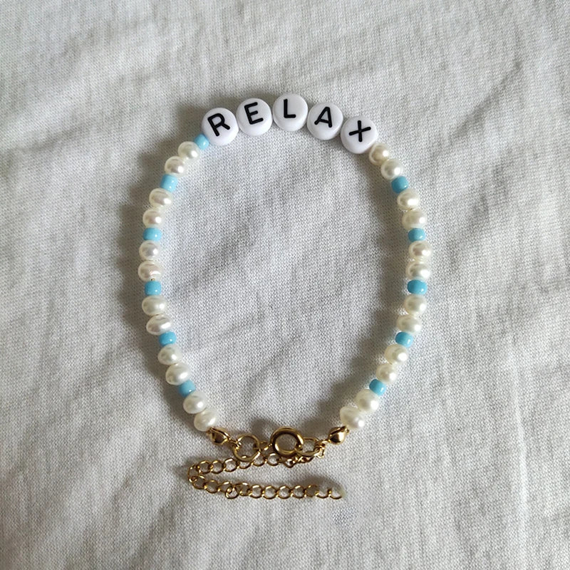 Freshwater Pearl Bracelet Adjustable Natural Irregular Pearl Bead Jewelry