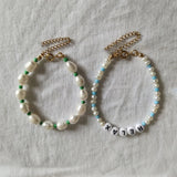 Freshwater Pearl Bracelet Adjustable Natural Irregular Pearl Bead Jewelry