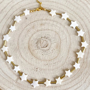 Shell Beaded Necklace Classic Stars Choker Christmas Gift