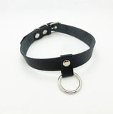 Hot Dark Rivet Leather Choker Necklace Cross Goth Collar