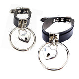 Women Harajuku Punk Choker Necklace Goth LOCK&KEY Rivet Collar