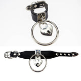 Women Harajuku Punk Choker Necklace Goth LOCK&KEY Rivet Collar