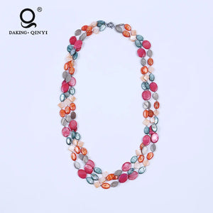 Shell Gemstone Necklace Various Shapes Women's Jewelry