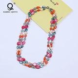 Shell Gemstone Necklace Various Shapes Women's Jewelry