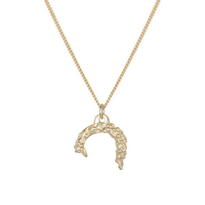 925 Sterling Silver Crescent Moon Pendant Necklace for Women