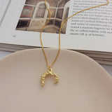 925 Sterling Silver Crescent Moon Pendant Necklace for Women