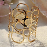 Punk Metal Opening Bracelets Cuff Bangle For Women Girls