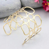Punk Metal Opening Bracelets Cuff Bangle For Women Girls