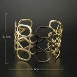 Punk Metal Opening Bracelets Cuff Bangle For Women Girls