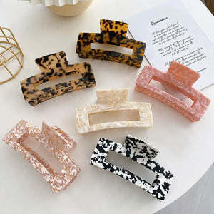 Large Hair Clips Leopard Acrylic Tortoise Shell Hair Claw