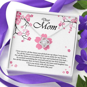 Love Knot Necklace for Mom Women Girls