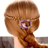 Retro Rhinestone Butterfly Hair Clip Enamel Flower Barrettes