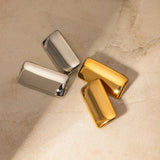 Stainless Steel Rectangular Earrings Minimalist Jewelry